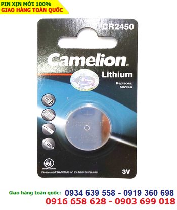 Camelion CR2450; Pin 3v lithium Camelion CR2450 